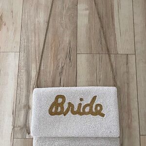 Elegant White Bride Bag